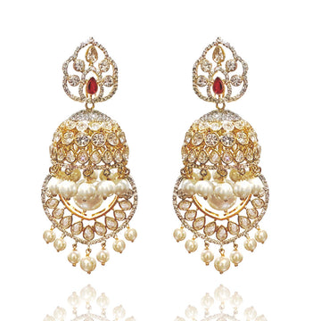 Jhumkas for oval on sale face